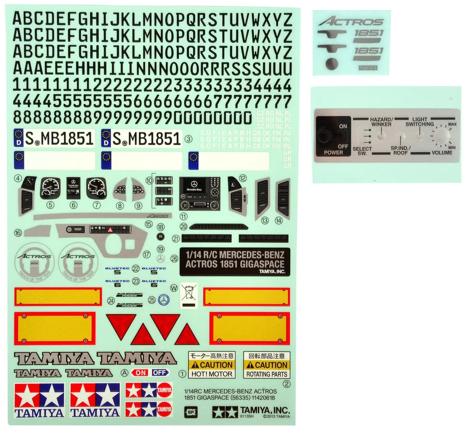 tamiya-319495770-sticker-metal-aufkleber-actros-56335 image 1