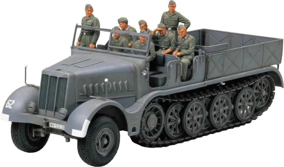 tamiya-sd-kfz-9-famo-1-35-bausatz-grau-8-figuren image 1