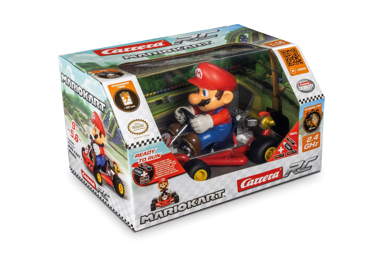 carrera-mario-kart-pipe-kart-mario-rc-auto-2-4ghz-9-km-h image 8