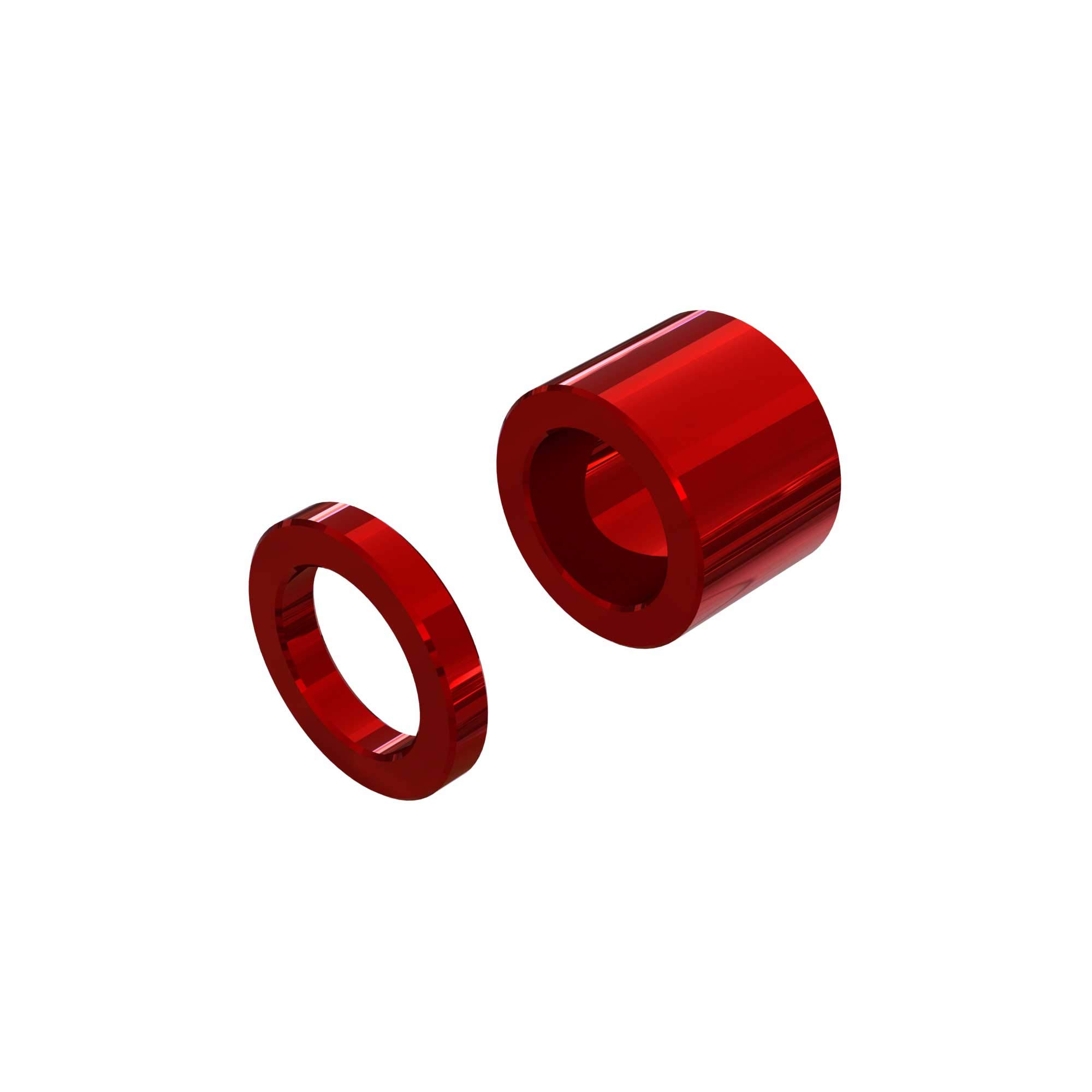 arrma-kraton-spulen-abstandshalter-set-alu-rot-2-st-ck image 1
