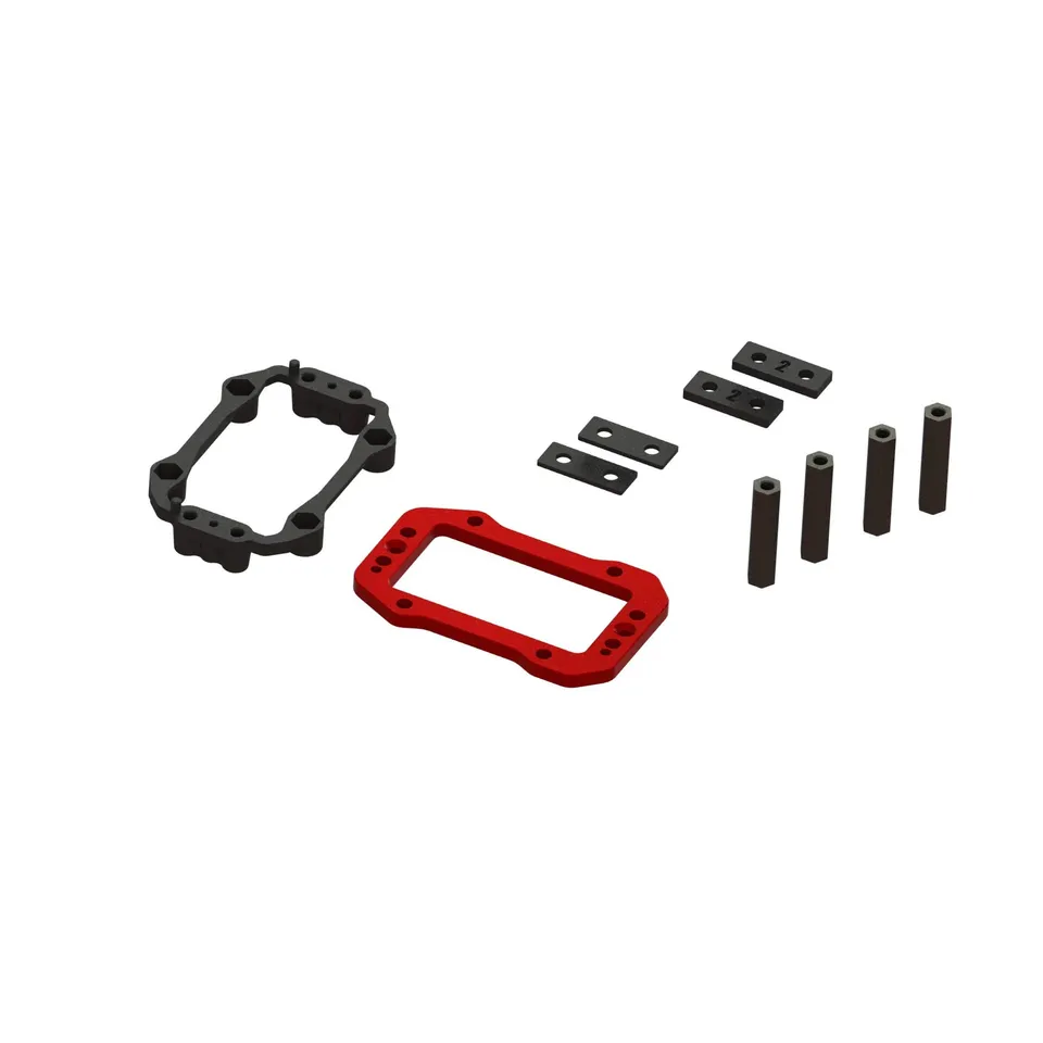 arrma-mini-servo-halterung-aluminium-exb-rot-ersatzteil image 1