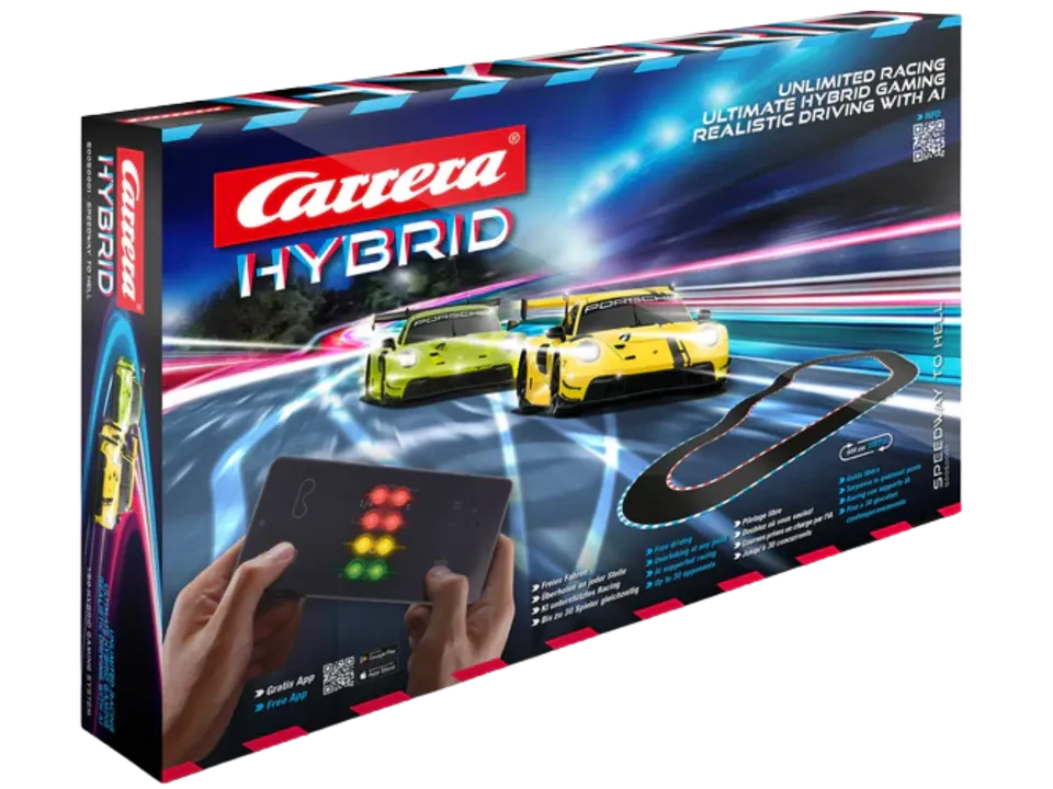carrera-hybrid-speedway-to-hell-porsche-911-gt3-r-rennbahn-set image 1