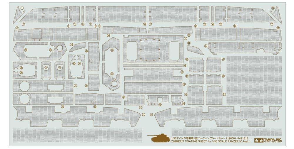 tamiya-zimmerit-tzteile-panzer-iv-ausf-j-1-35-300012650 image 1