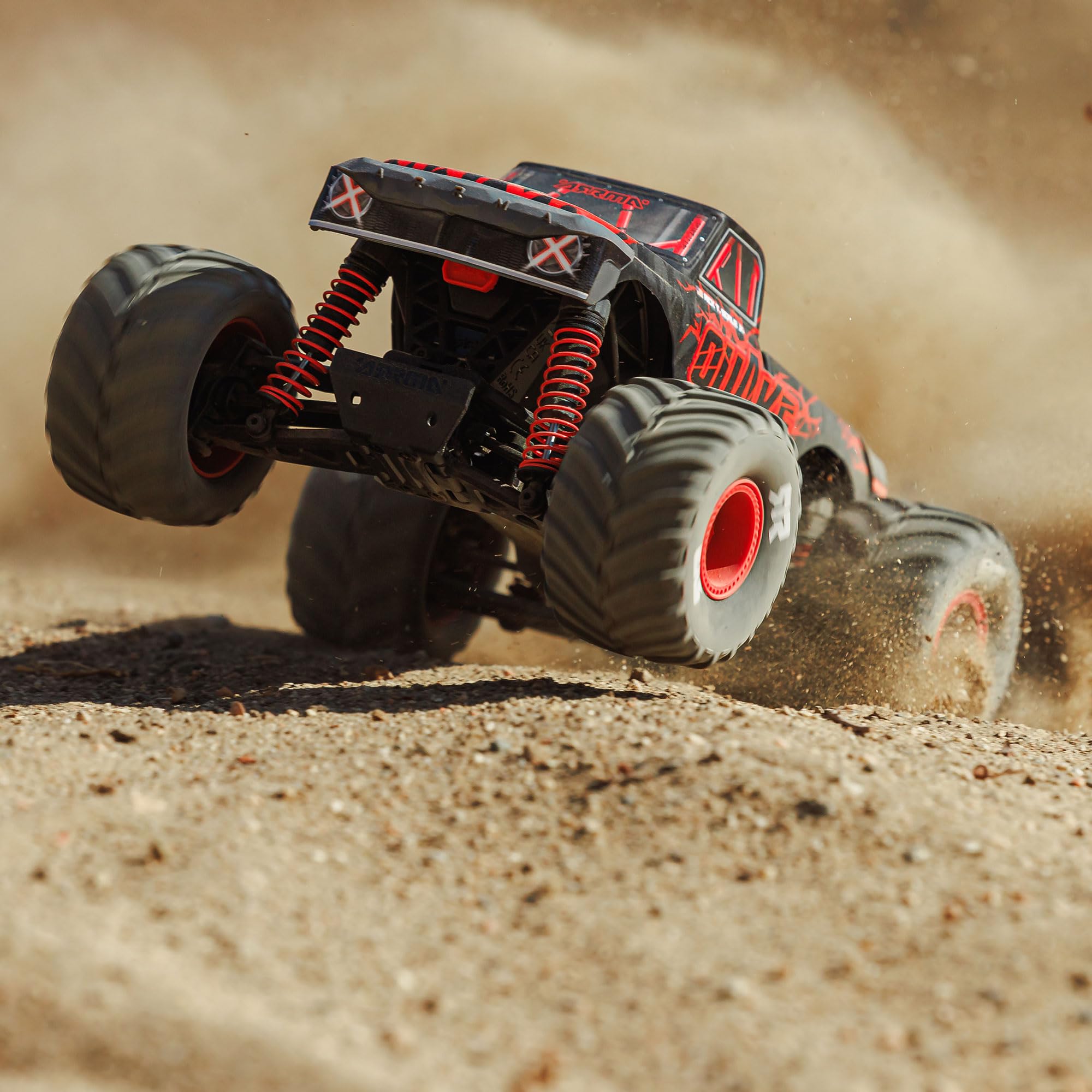 arrma-grom-quake-monster-truck-1-16-rtr-rot-brushed image 2