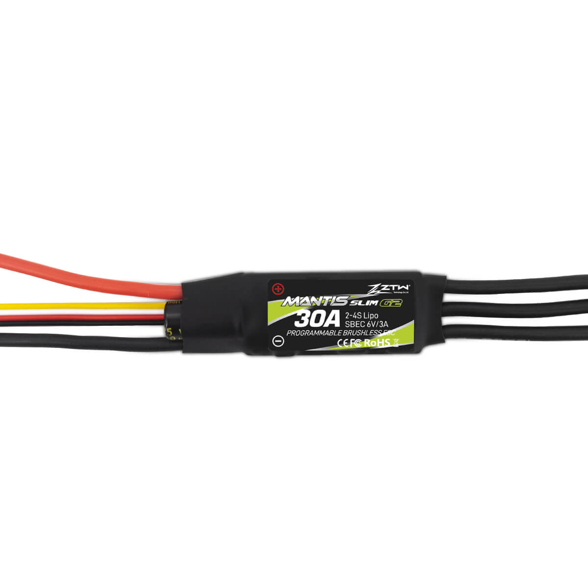 ztw-mantis-slim-g2-30a-esc-regler-2-4s-sbec-ohne-stecker image 4