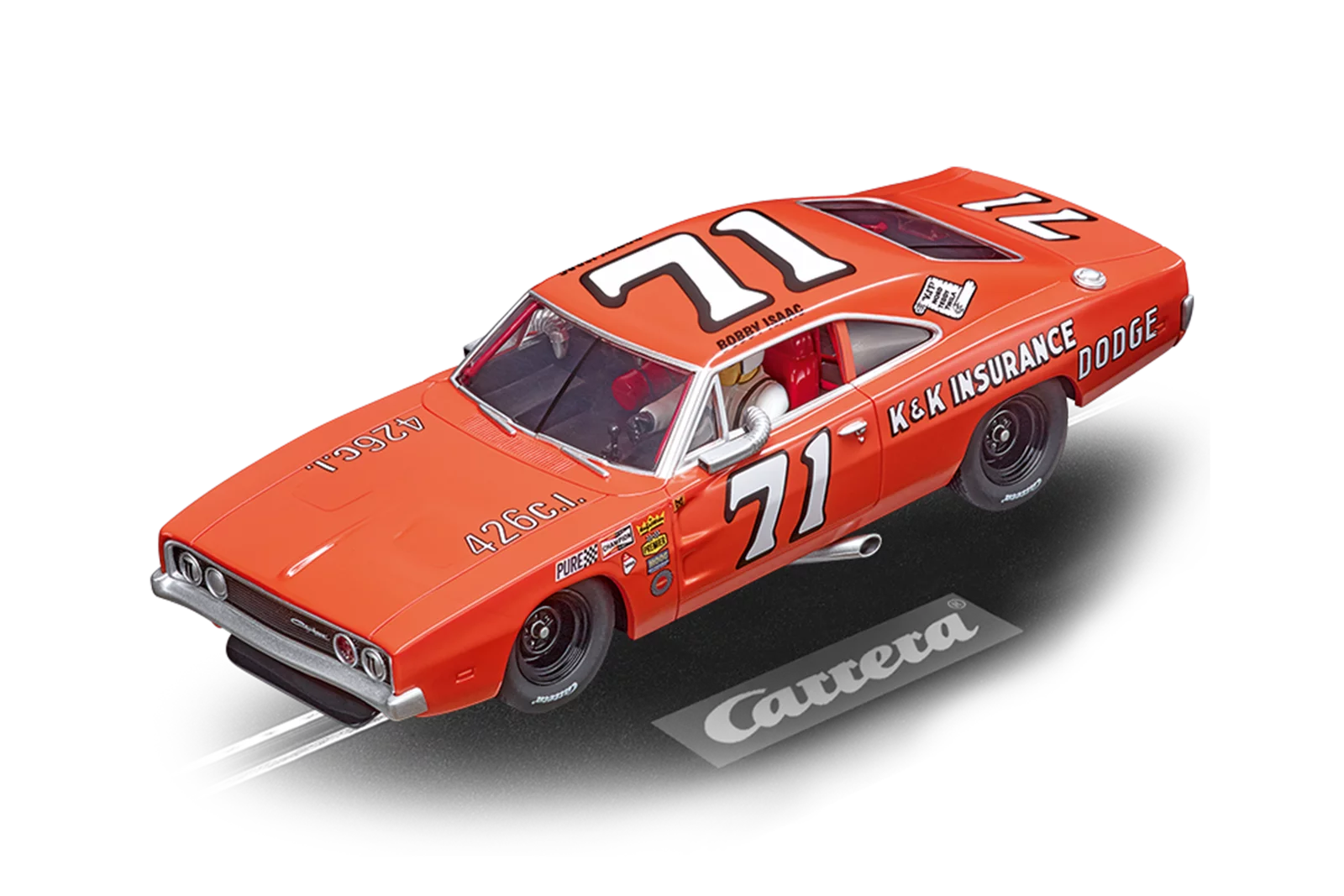 carrera-digital-132-dodge-charger-slotcar-500-no-71 image 1