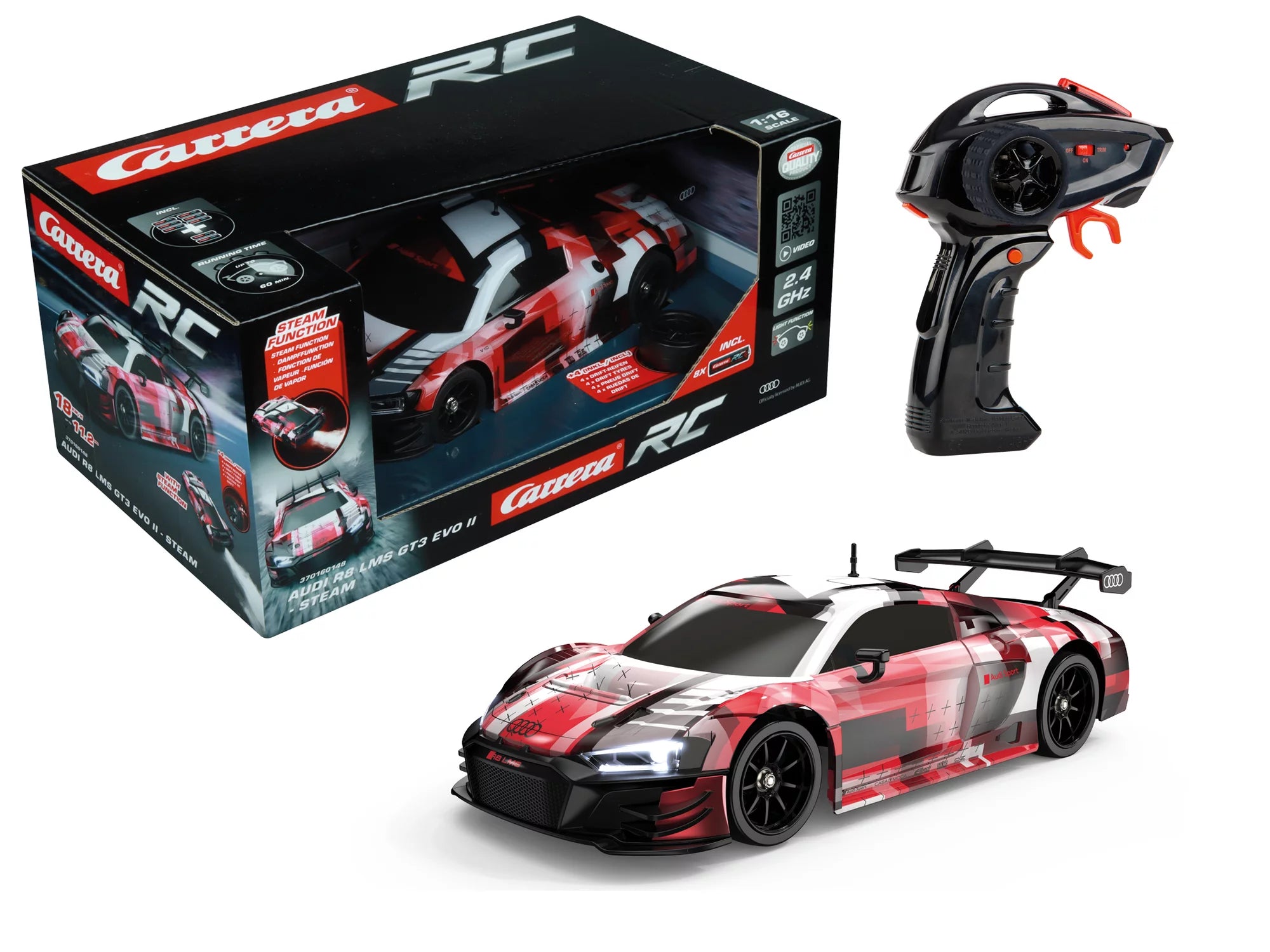 carrera-action-audi-r8-lms-gt3-evo-ii-rc-auto-steam-28-cm image 2