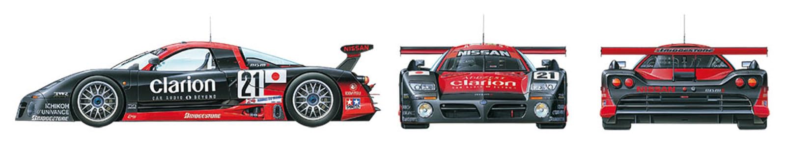 tamiya-300024192-nissan-r390-gt1-modellbausatz-1-24-rot-wei image 4