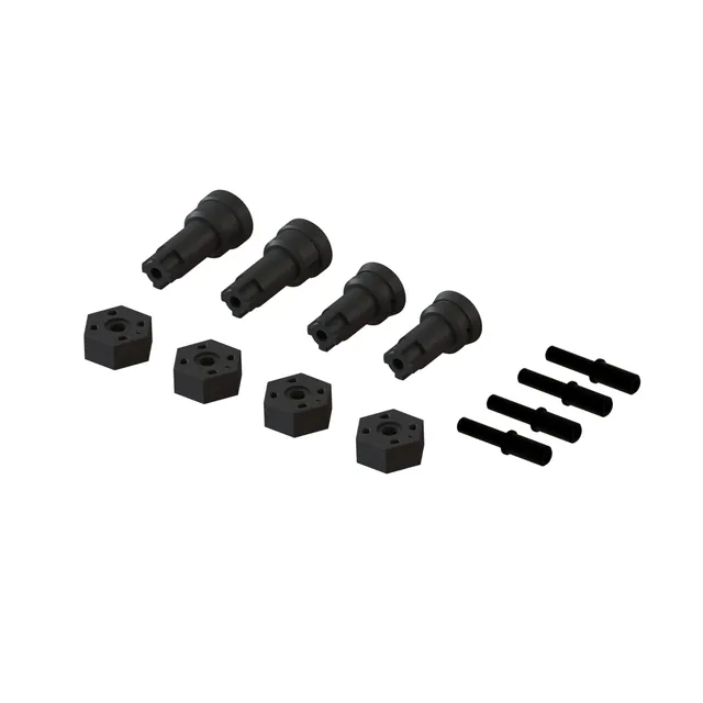 arrma-grom-ara311229-achse-und-hub-set-b image 1