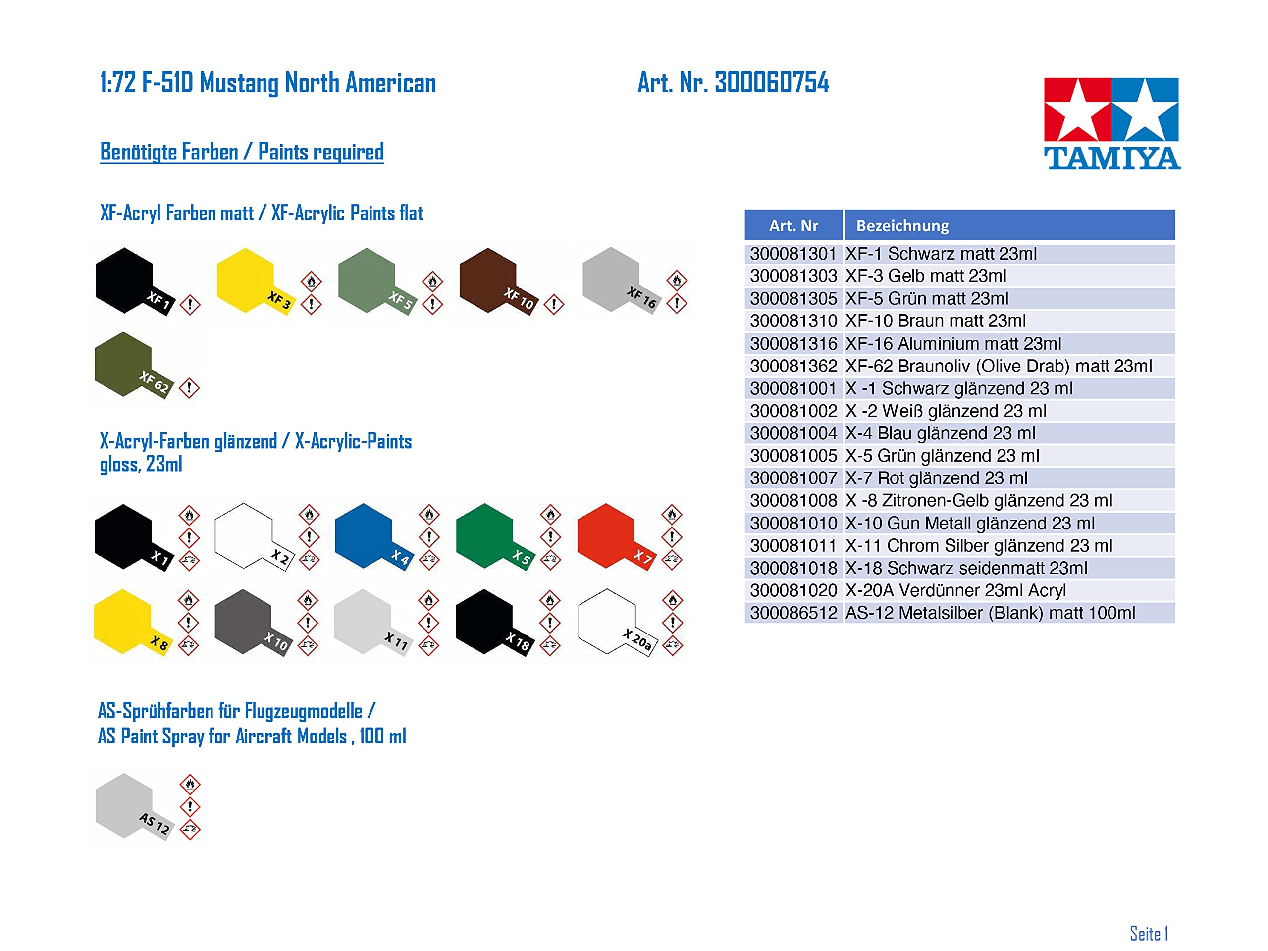 tamiya-60754-1-72-f-51d-mustang-plastikbausatz-unlackiert image 3