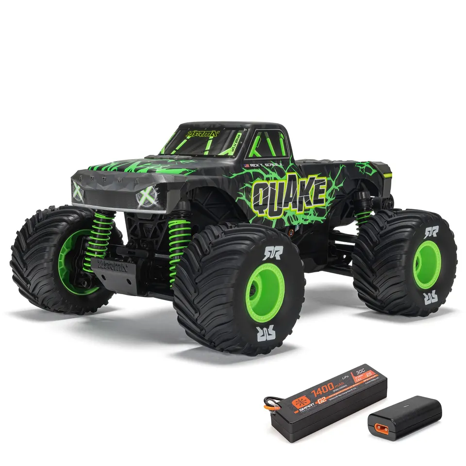 arrma-grom-quake-1-16-monster-truck-rtr-4x4-2s-gr-n image 1