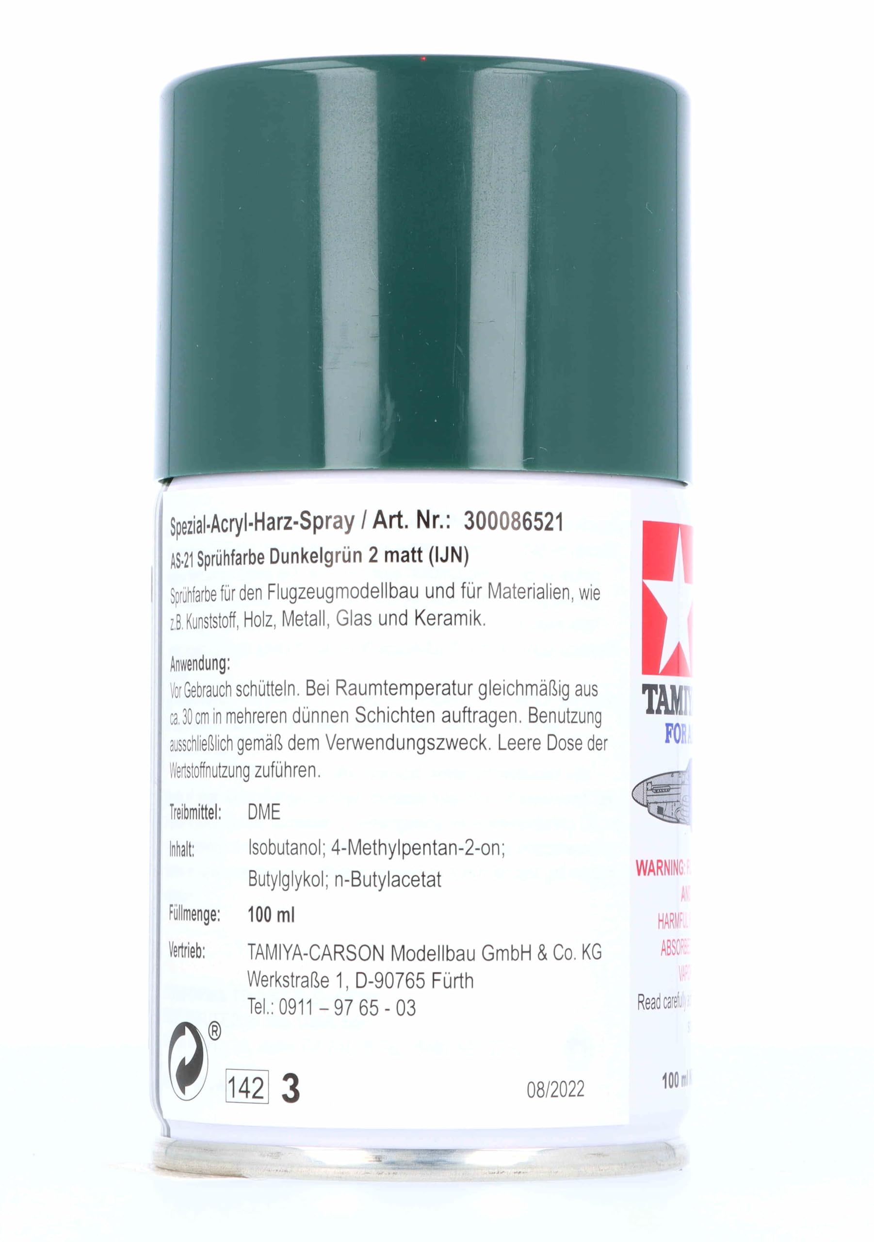 tamiya-tools-paints-86521-as-21-dunkelgr-n-2-matt-ijn-100ml-spray image 4