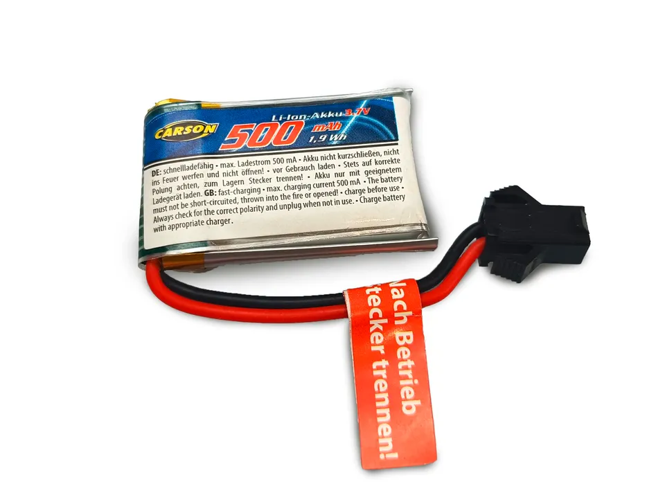 carson-rc-lipo-akku-3-7v-500mah-jst-jetski-ersatzakku image 1