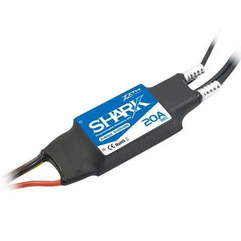 ztw-shark-20a-fahrtregler-2-4s-bec-boot-wasserdicht image 1