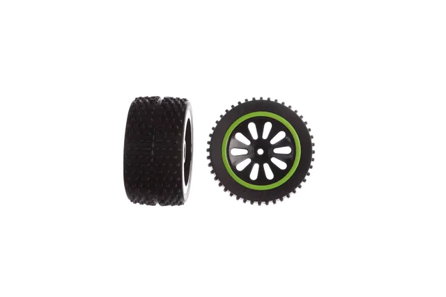 carrera-action-green-lizzard-hinterreifen-mit-felgen-2-stk image 1