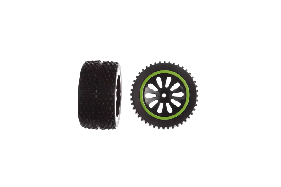 carrera-action-green-lizzard-hinterreifen-mit-felgen-2-stk image 1