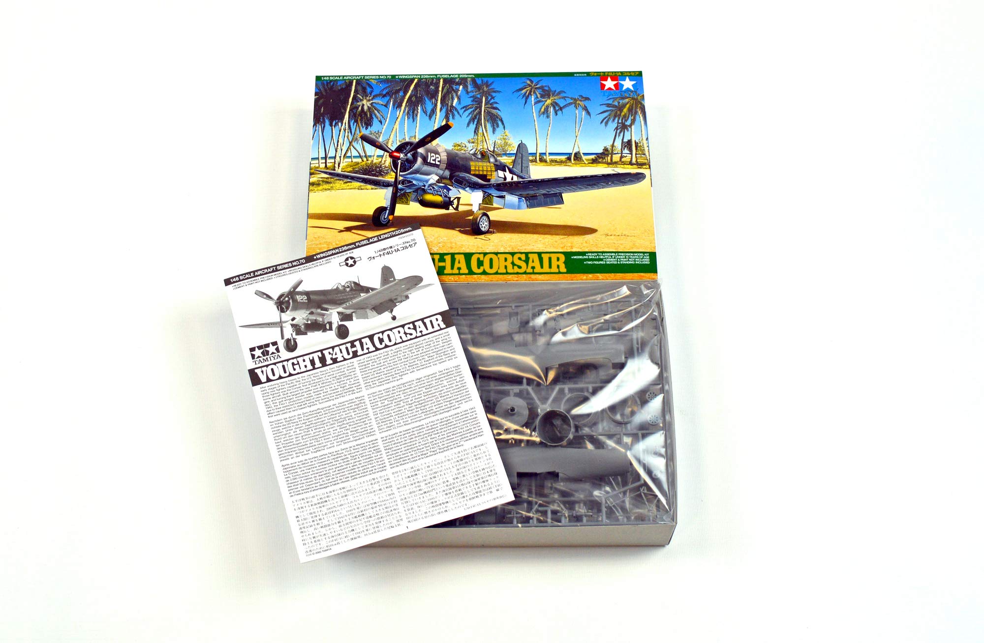 tamiya-61070-vought-f4u-1a-corsair-1-48-flugzeug-bausatz image 2