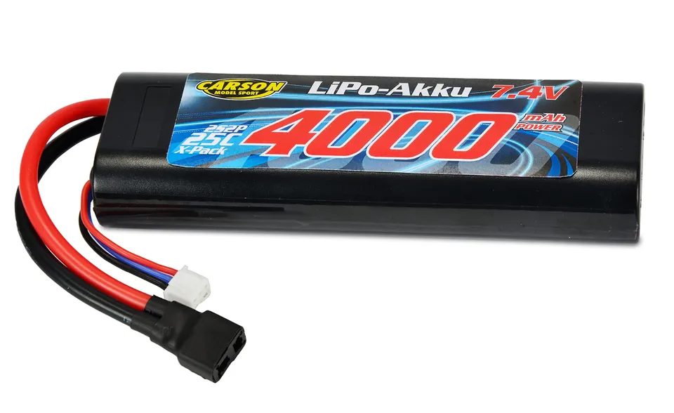 carson-500608145-lipo-akku-7-4v-4000mah-rc-akku-25c-t-plug image 1