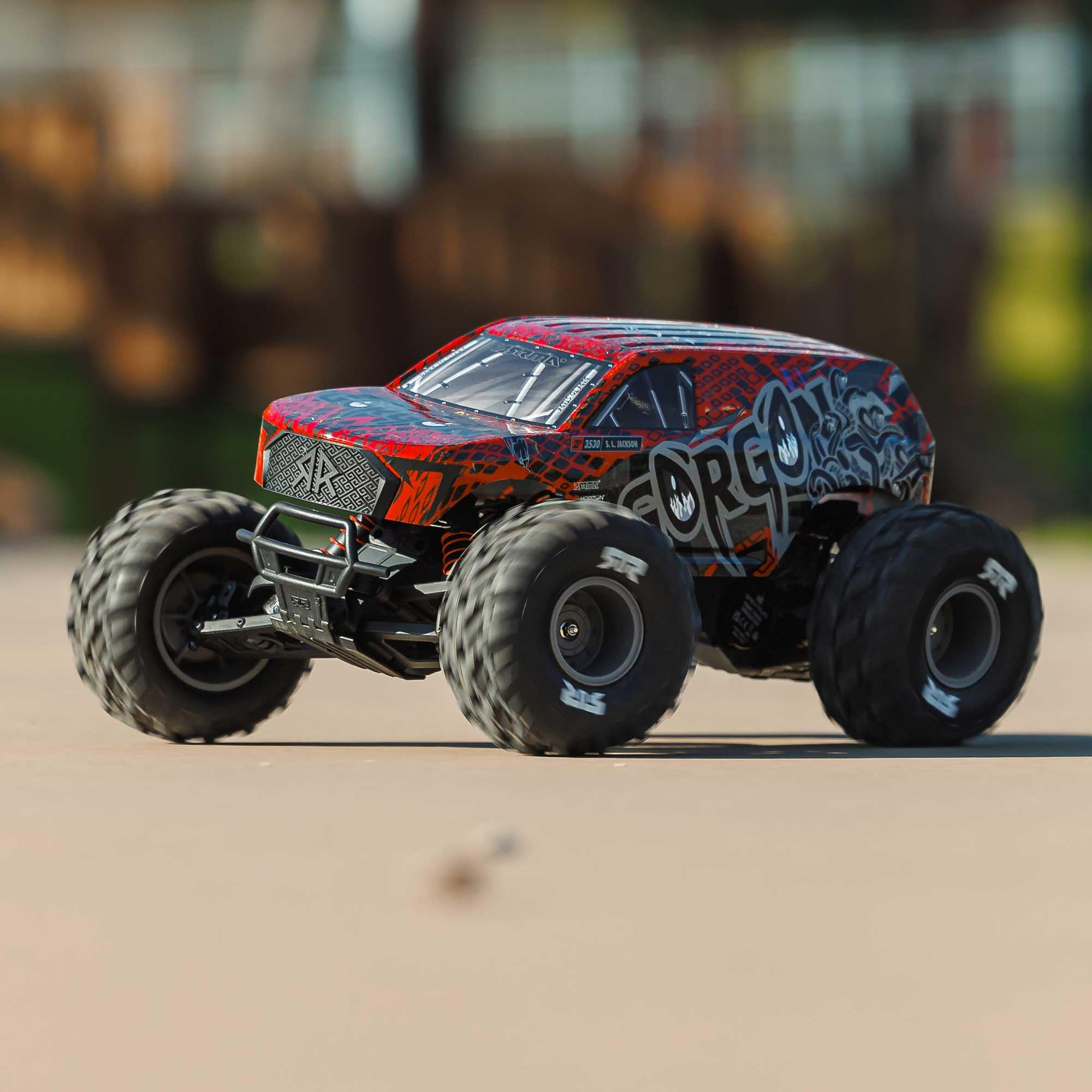 arrma-gorgon-223s-2wd-rtr-monster-truck-rot-schwarz-brushless image 6