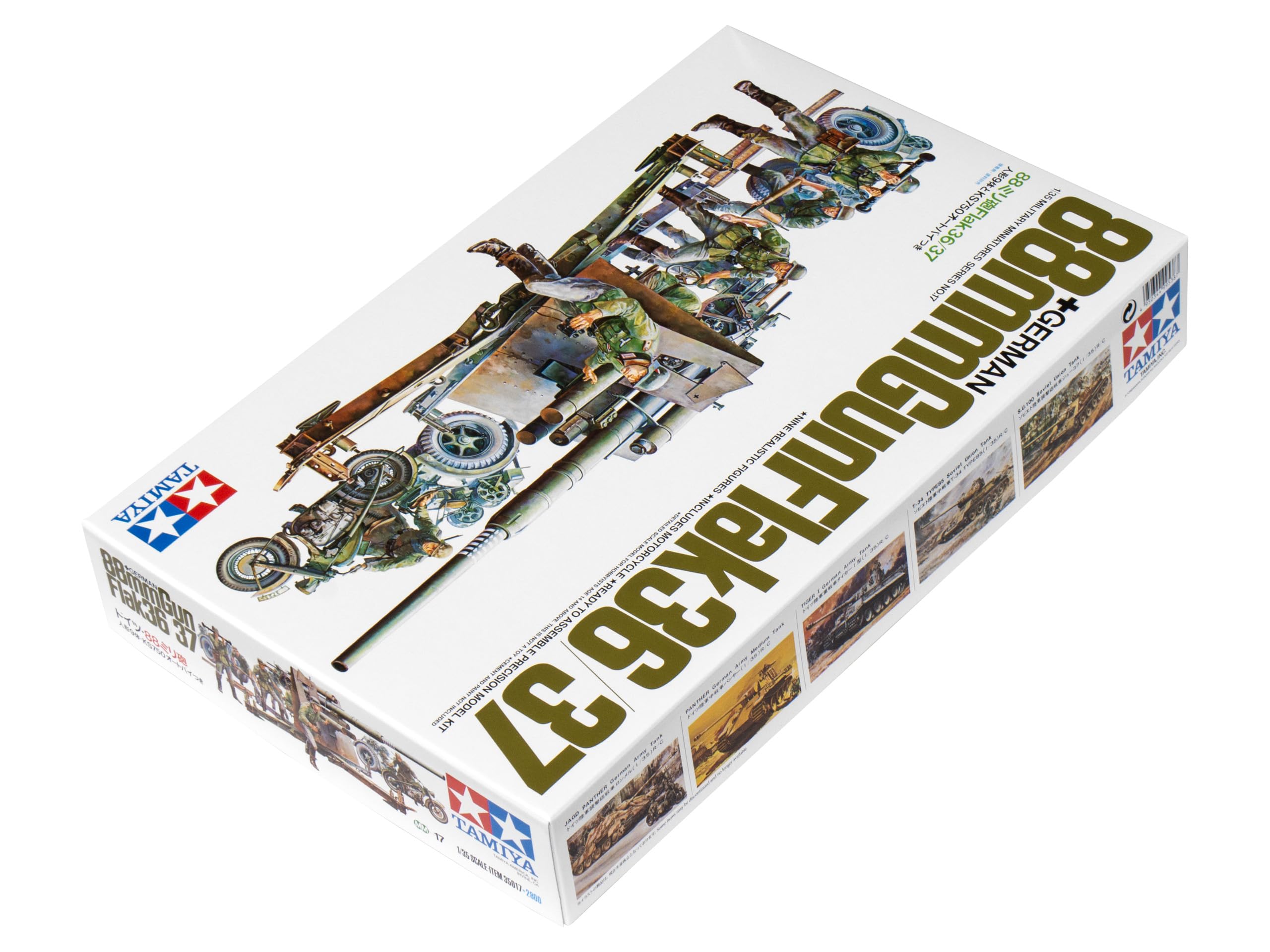 tamiya-35017-1-35-flak-8-8-cm-mit-motorrad-bausatz-gr-n image 2