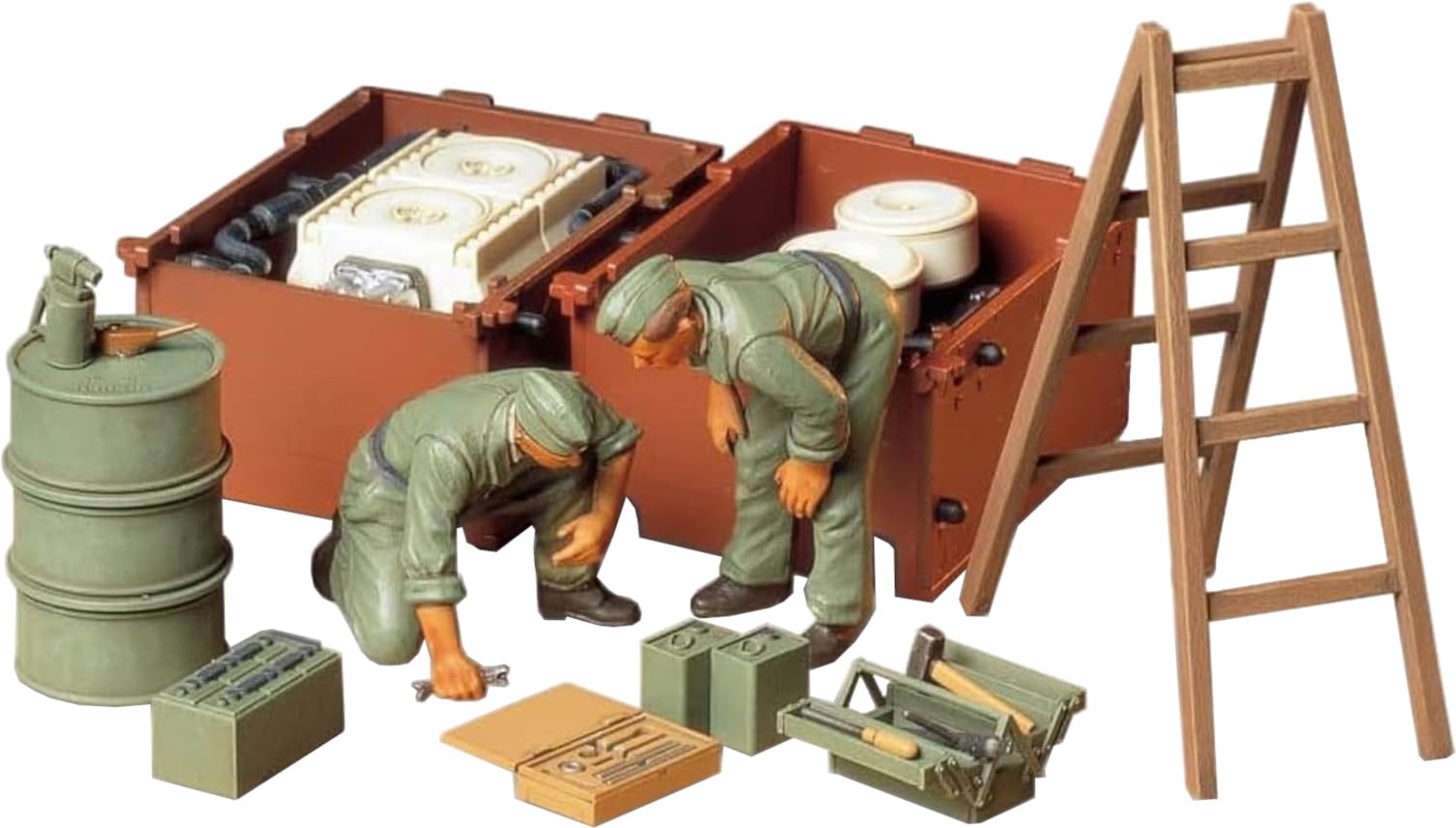 tamiya-35180-diorama-set-deutsche-panzer-1-35-bausatz image 1