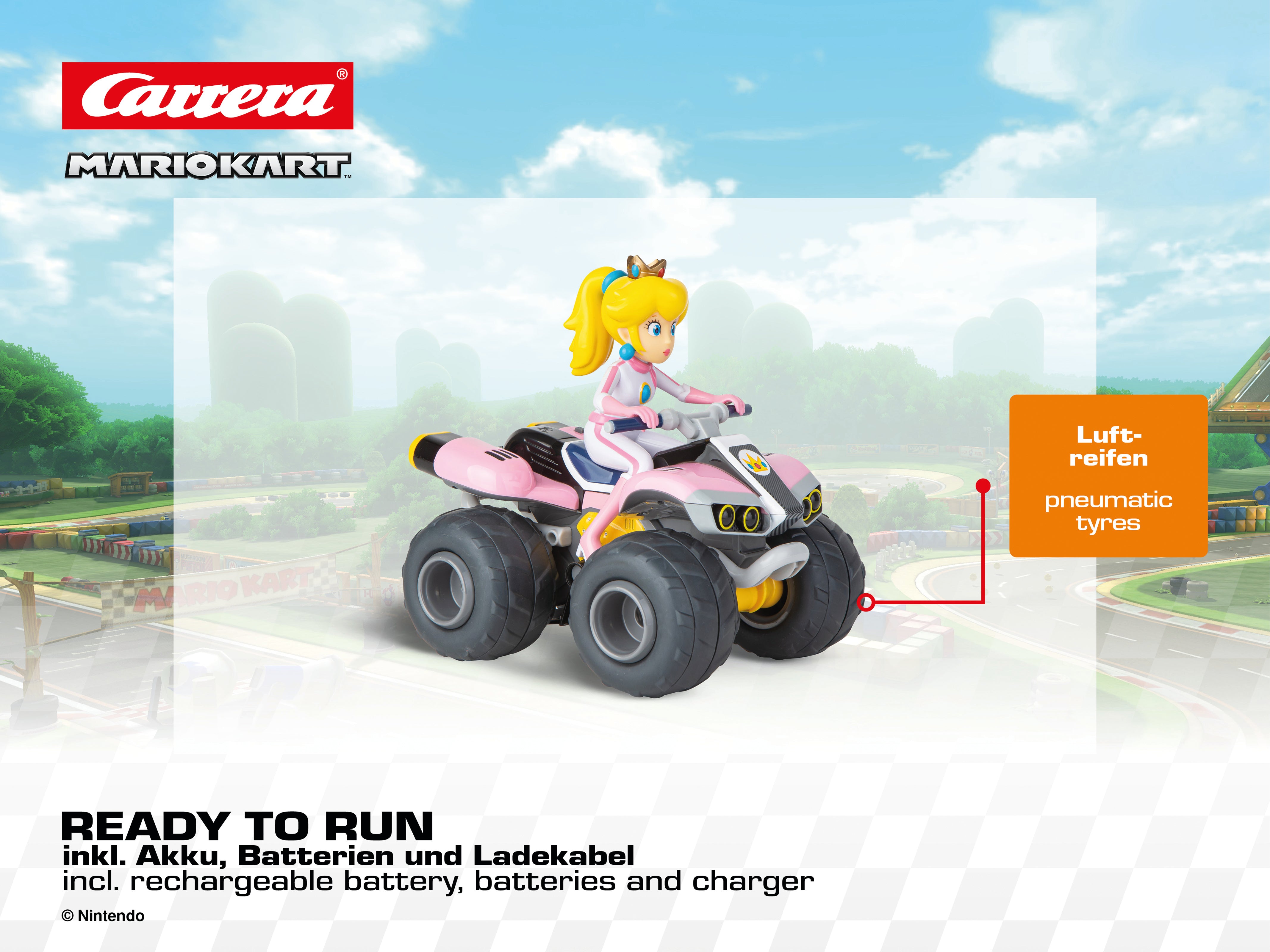 carrera-mario-kart-peach-quad-rc-auto-2-4ghz-9km-h image 6
