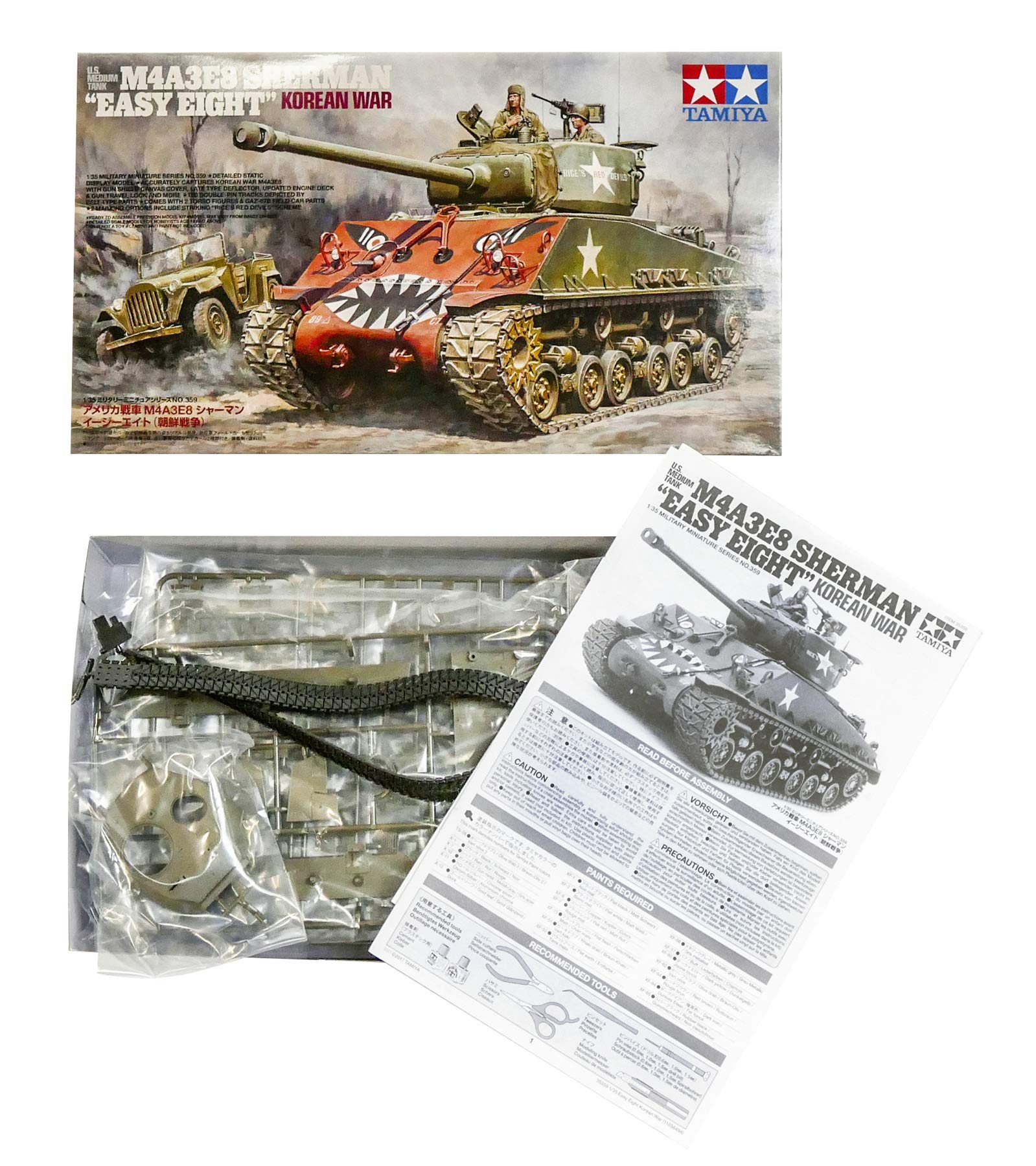 tamiya-300035359-m4a3e8-sherman-easy-eight-modellbausatz-1-35-korea image 2