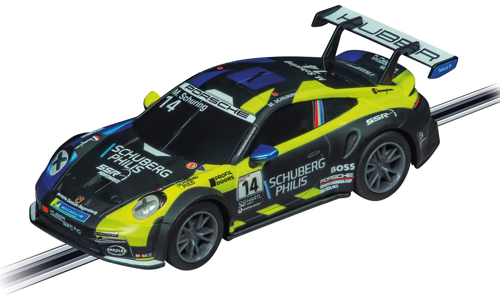 carrera-go-porsche-911-gt3-cup-huber-racing-slotcar-no-14 image 1