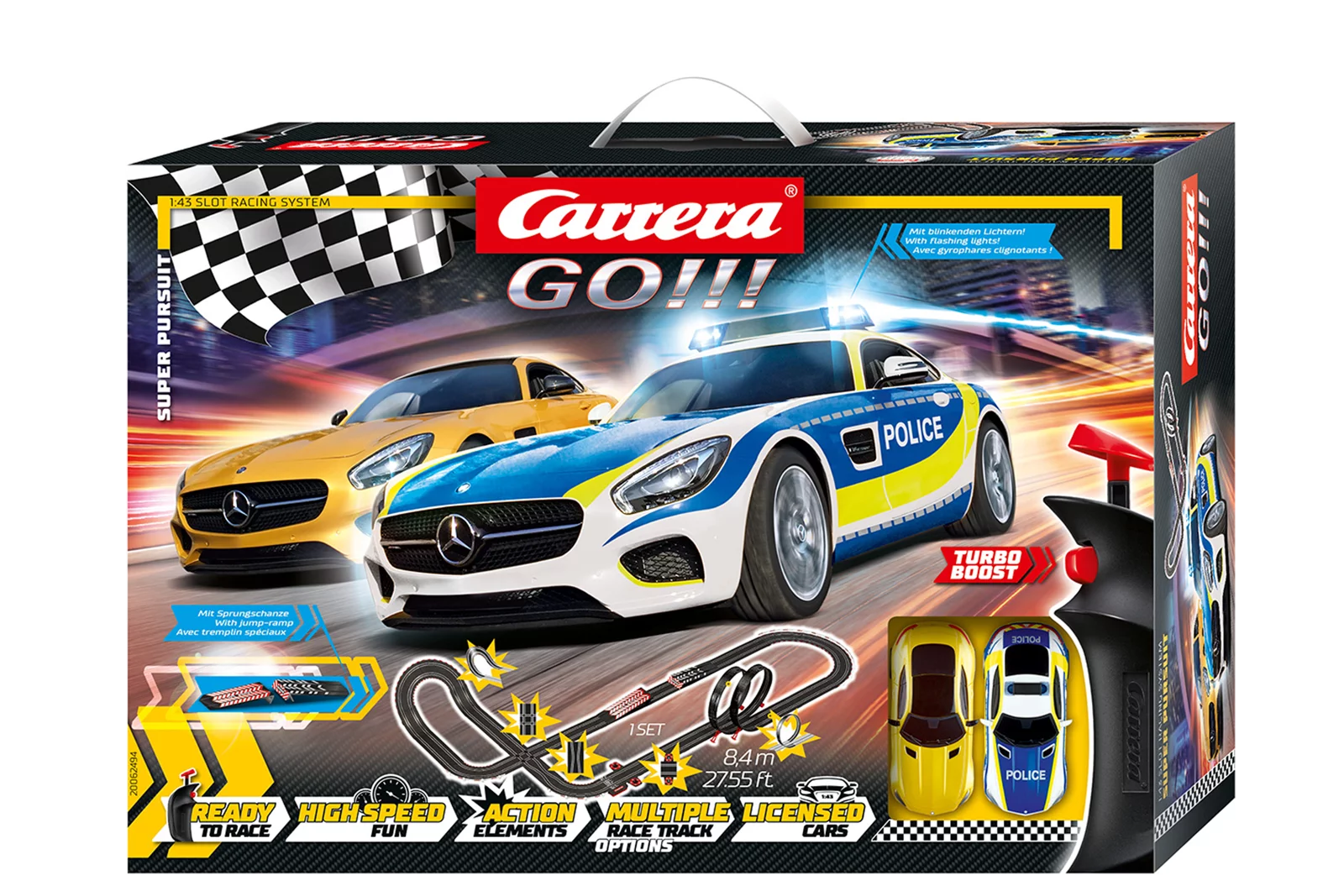 carrera-go-super-pursuit-rennbahn-8-4-m-sprungschanze image 1