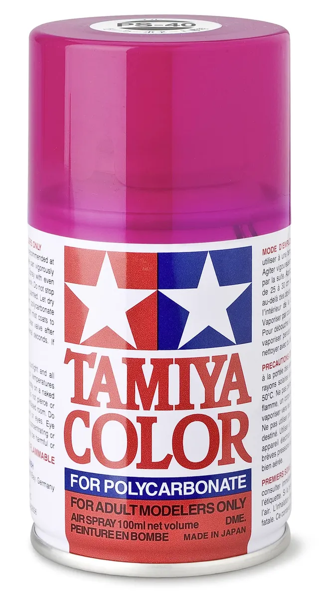 tamiya-tools-ps-40-spr-hfarbe-translucent-rosarot-100ml-lexan image 1