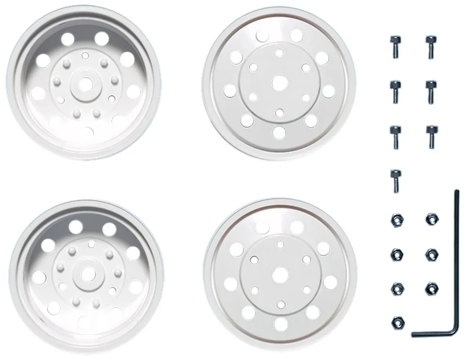 tamiya-56542-truckfelgen-1-14-hinten-wei-22-mm image 1