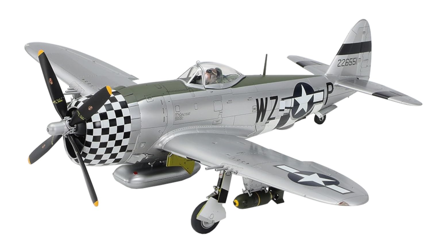 tamiya-300061090-p-47d-thunderbolt-modellbausatz-1-48-unlackiert image 1