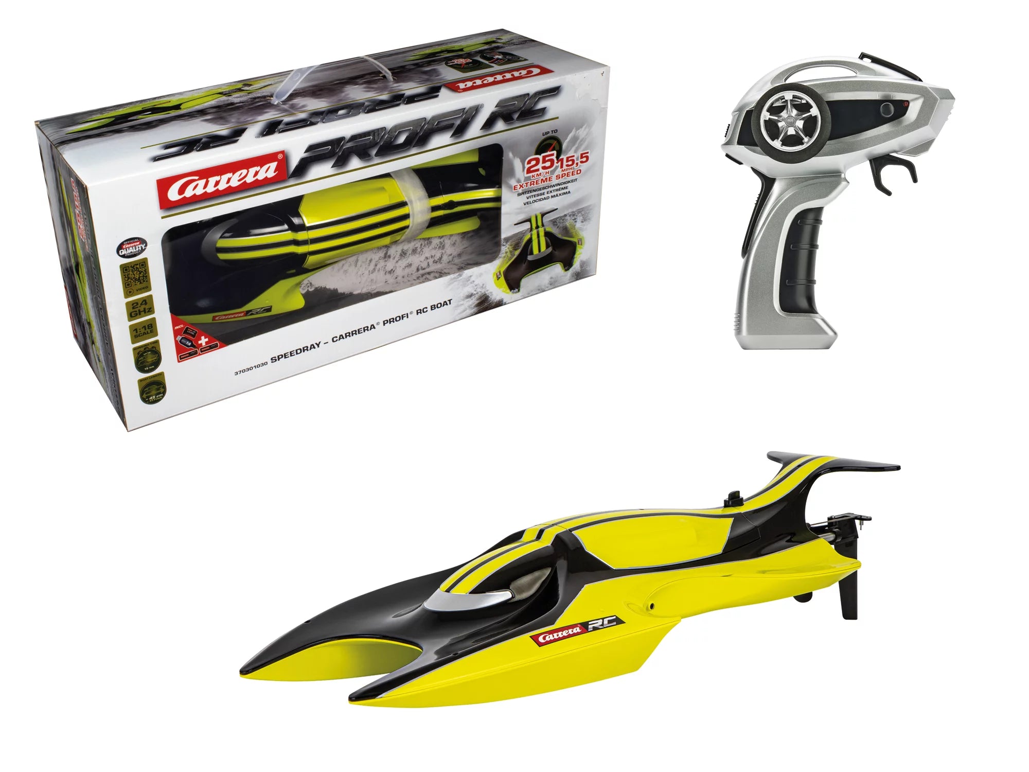 carrera-profi-rc-speedray-rc-boot-2-4-ghz-gelb-25-km-h image 2