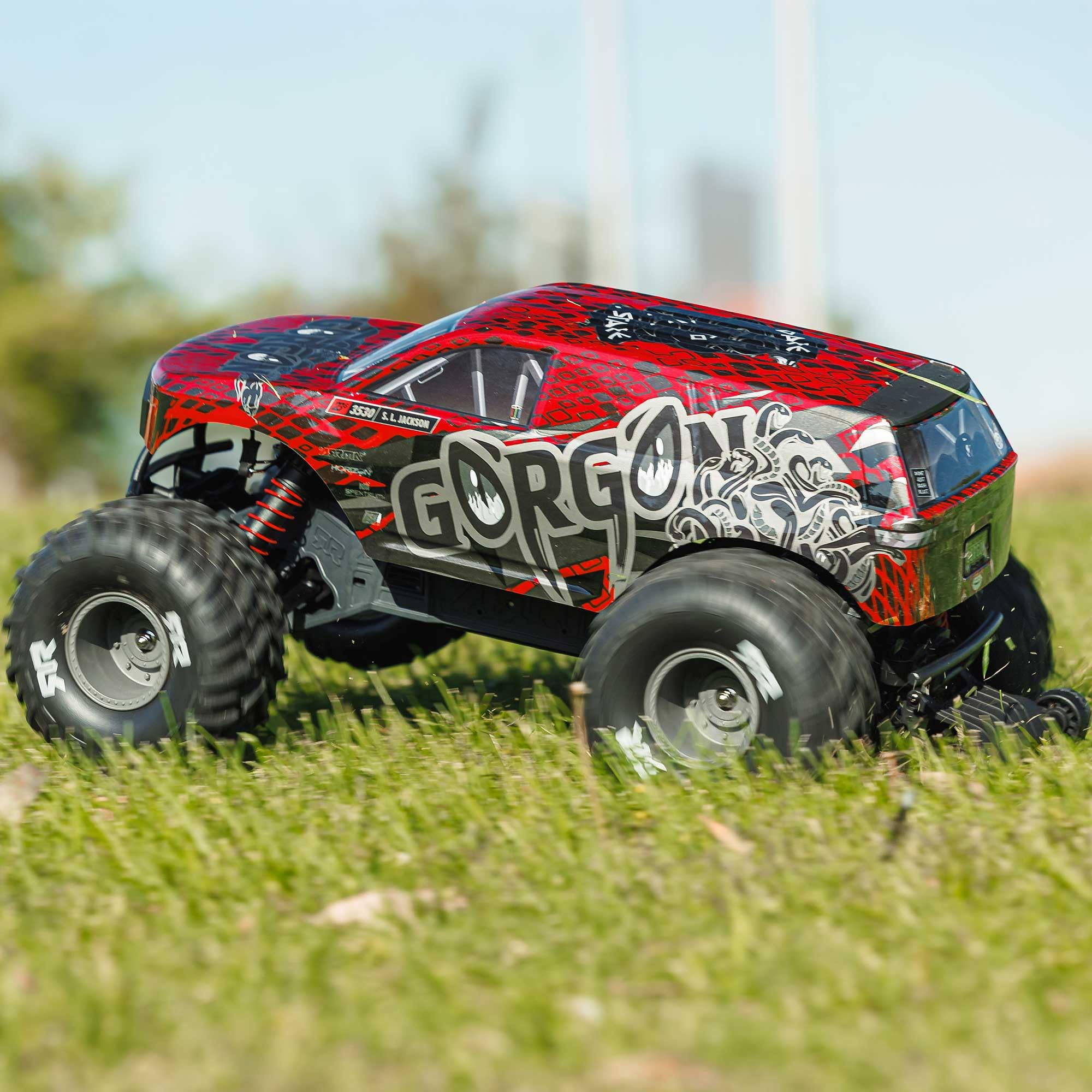 arrma-gorgon-223s-2wd-rtr-monster-truck-rot-schwarz-brushless image 8