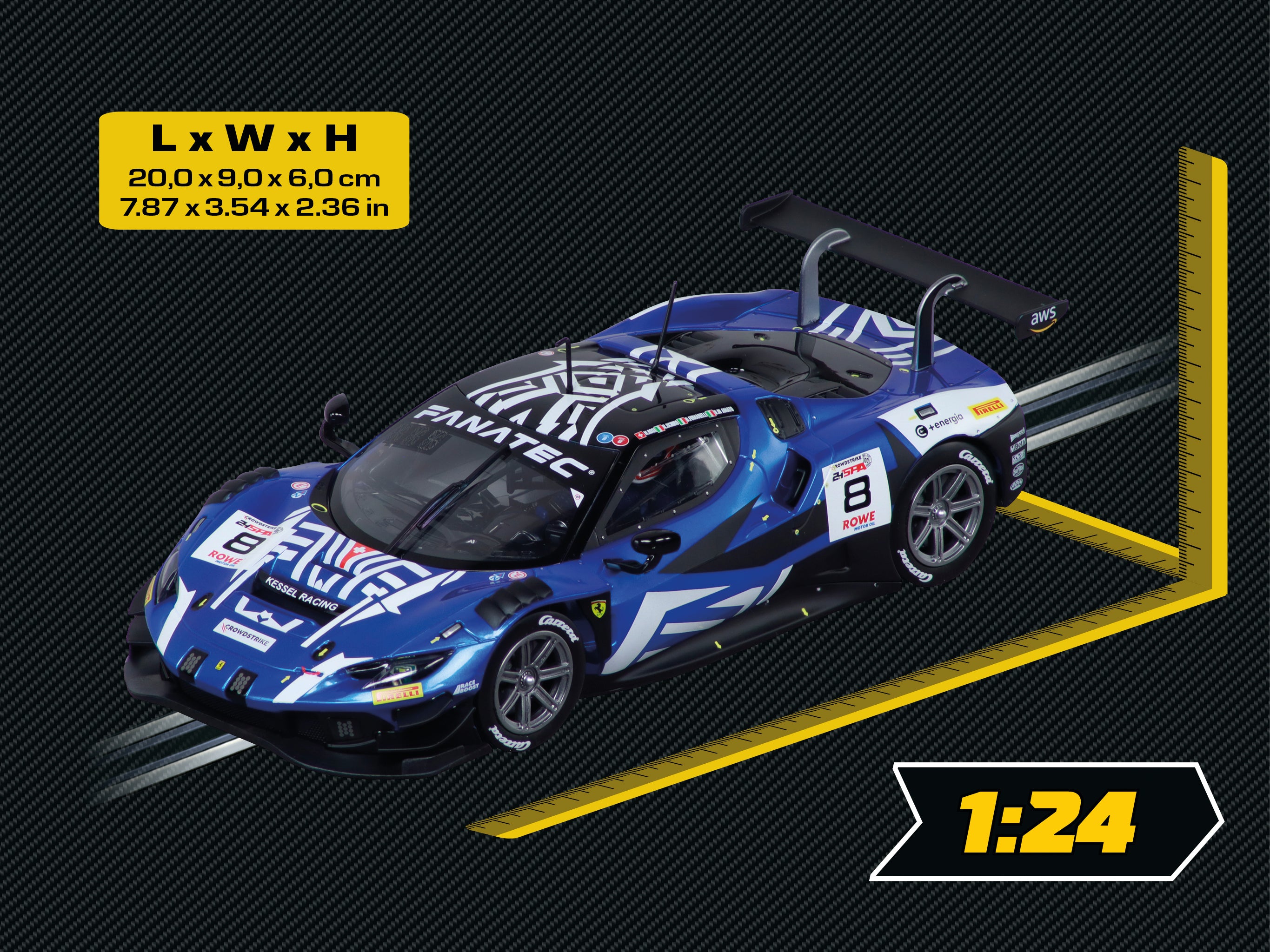carrera-digital-124-ferrari-296-gt3-slotcar-kessel-no-8-1-24-mit-licht image 2