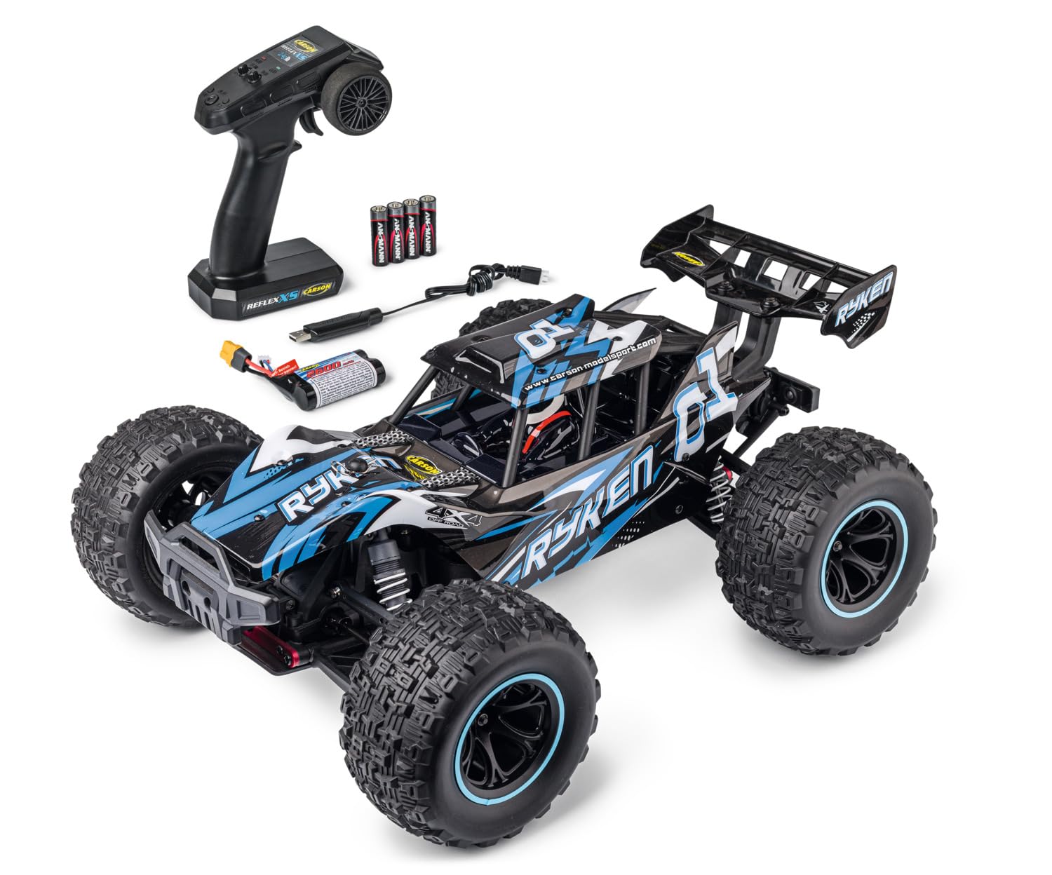 carson-xs-ryken-1-10-rc-buggy-blau-rtr-4wd-40-km-h image 1