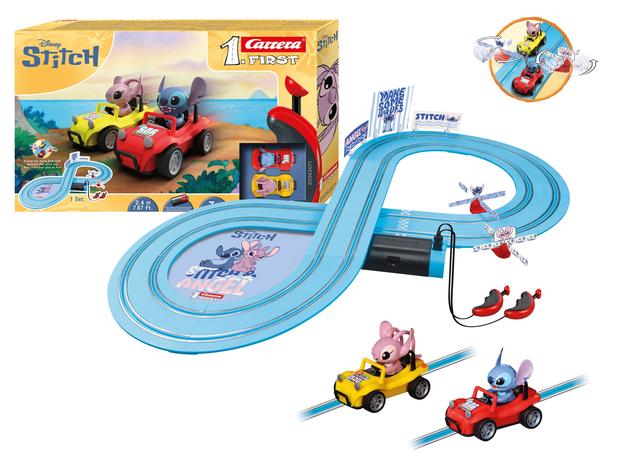 carrera-action-disney-stitch-2-4-rc-auto-ferngesteuert image 2