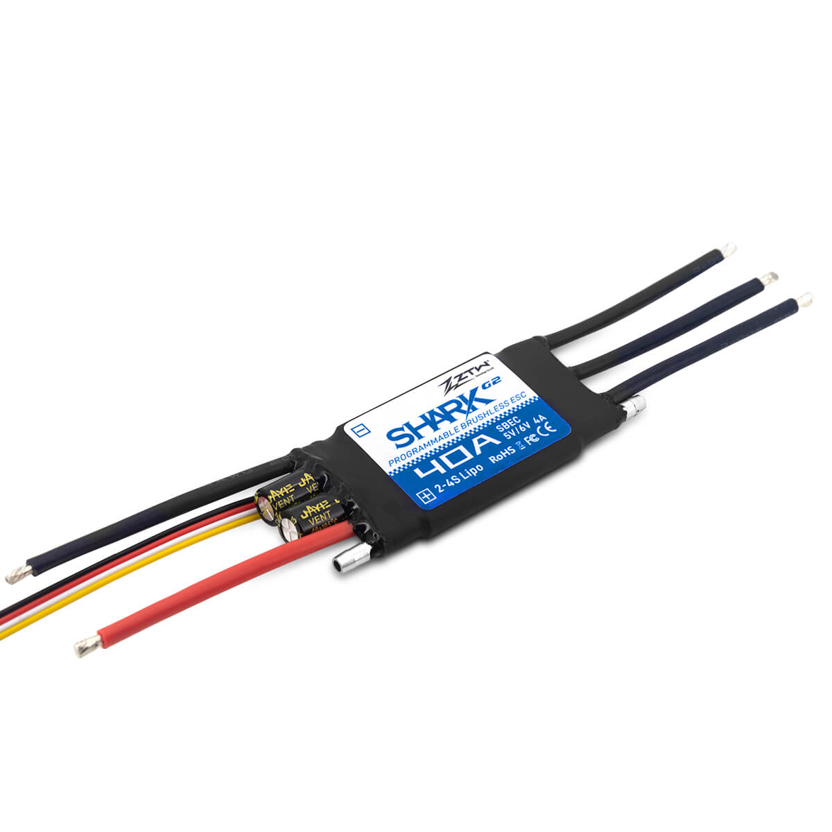ztw-shark-g2-40a-bootsregler-2-4s-sbec-wasserdicht image 3