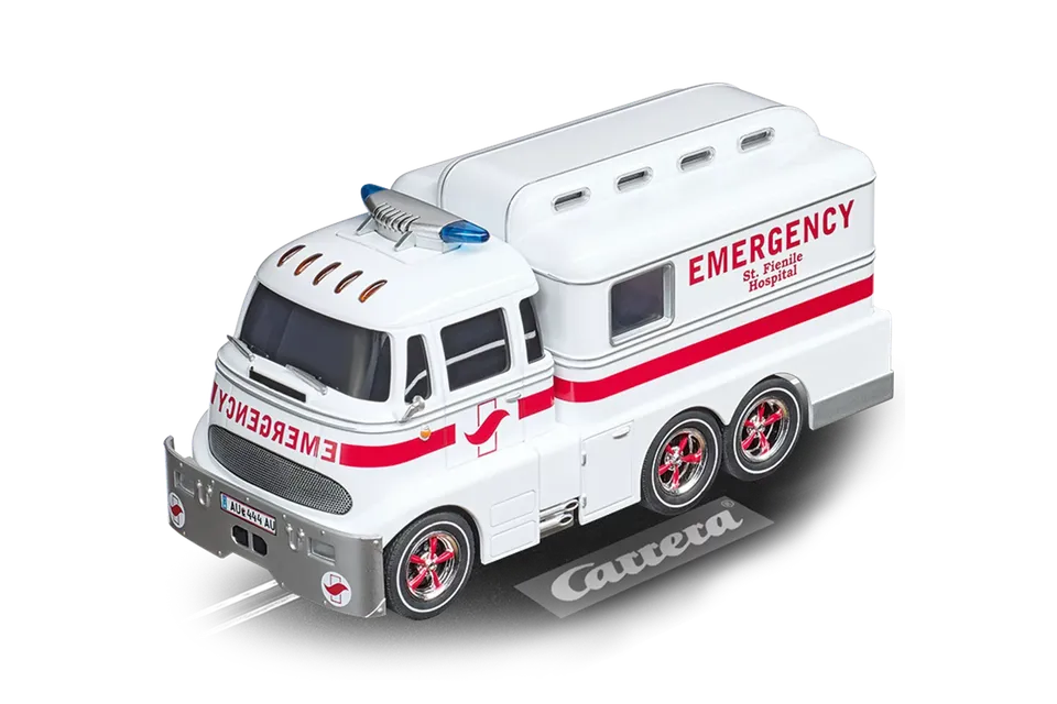 carrera-digital-132-ambulance-krankenwagen-slotcar-blaulicht image 1