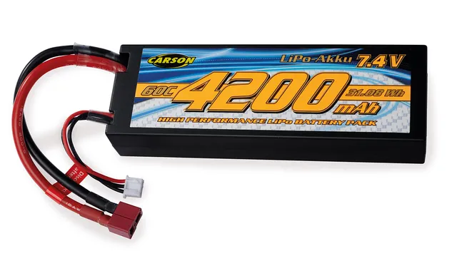 carson-rc-akku-500608233-lipo-7-4v-4200mah-60c-t-plug image 1