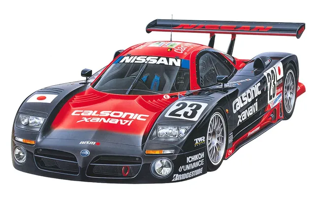 tamiya-300024192-nissan-r390-gt1-modellbausatz-1-24-rot-wei image 1