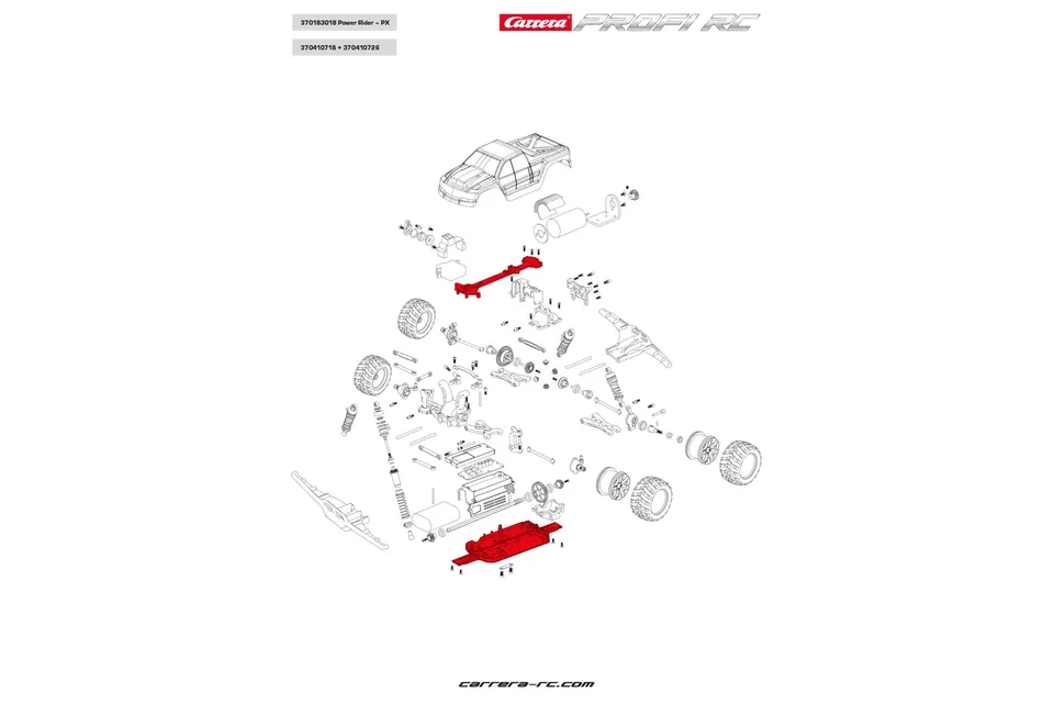 carrera-profi-rc-chassis-top-plate-ersatzteil image 1