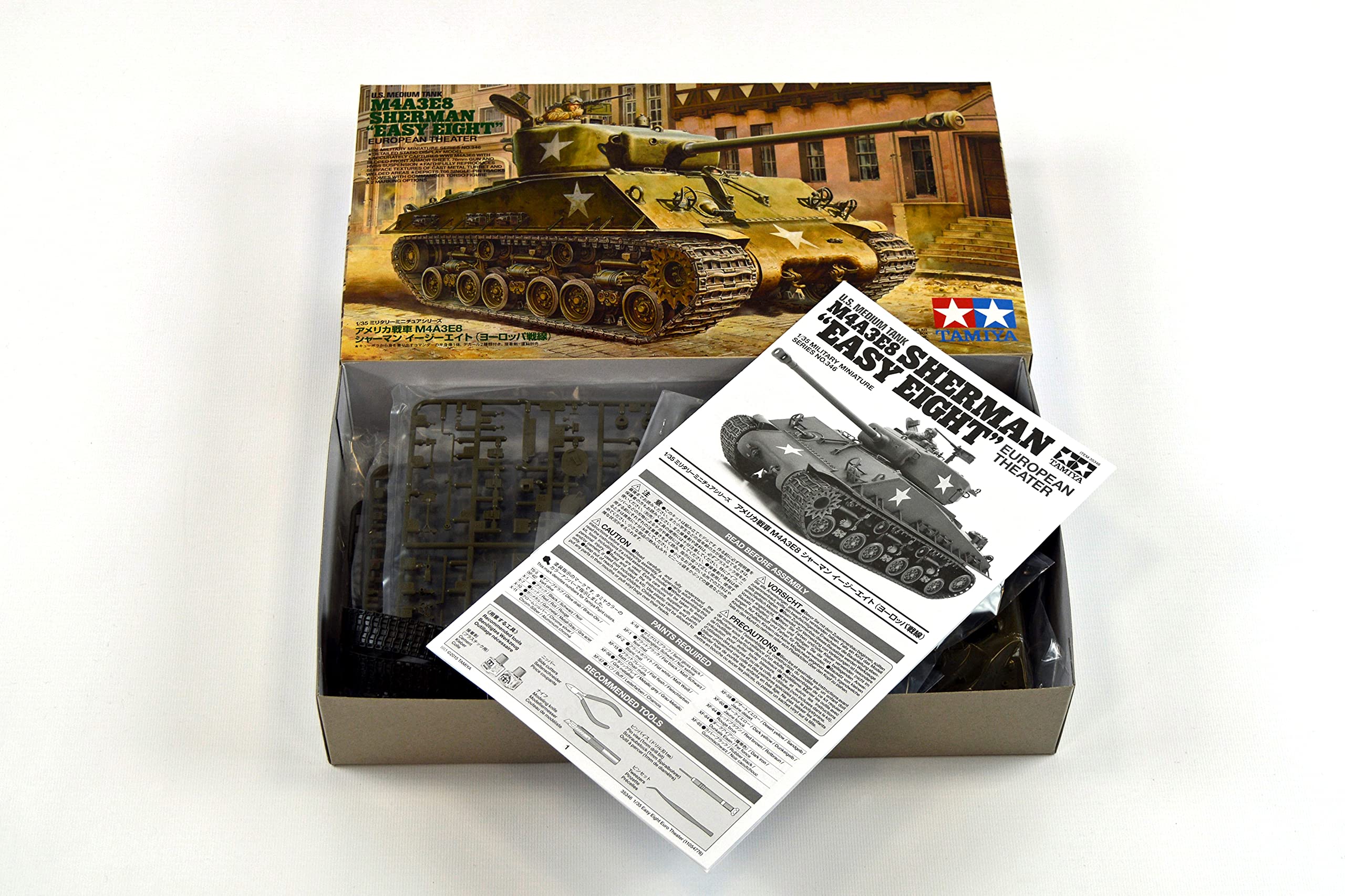 tamiya-35346-us-m4a3e8-sherman-easy-eight-1-35-bausatz image 2