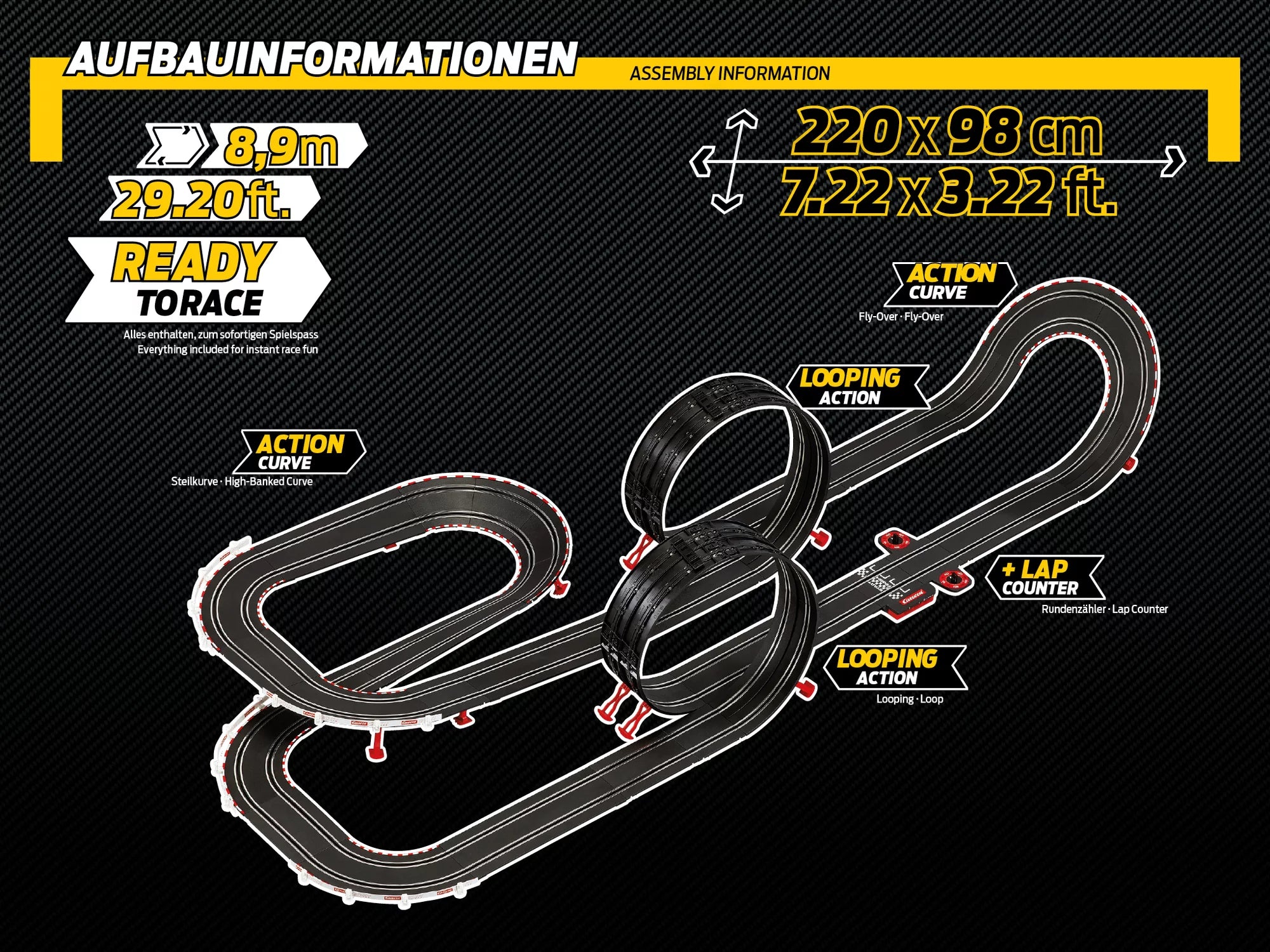 carrera-go-up-to-speed-formel-1-rennbahn-set-hamilton-vs-sainz image 8